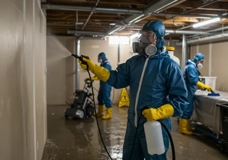 Basement Sanitization and Antimicrobial Treatment process in Concord, AL